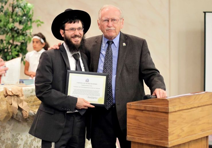 celebration for the writing of a new Torah for the Solano Jewish community
